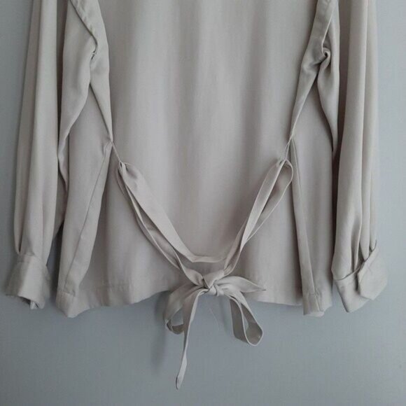 YAYA - NWOT Woman Waist Tie Unstructured Blazer | Light Jacket Sz L - Picture 9 of 13